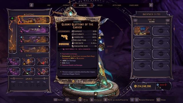 Best Dark Magic Chaos 20 Build Deadshot Spellshot Graveborn Tiny Tina Wonderlands