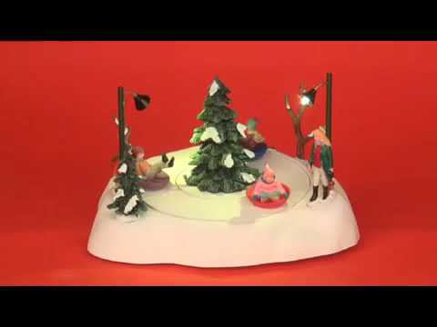 Lemax Настольная композиция Катание на ледянках  84852