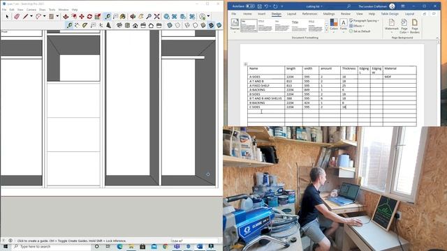 Learn To Make Cutting List From A Sketchup Drawing - Not With Components Or Add-Ons #66 смотреть онлайн