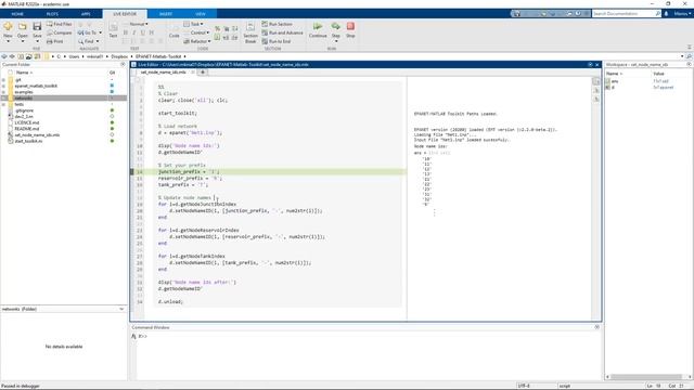 Set node name IDs using the EPANET-MATLAB-Toolkit смотреть онлайн