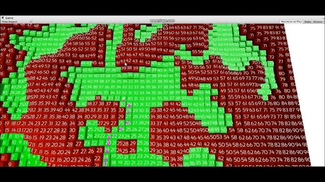 Cellular Automata + Dijkstra's Algorithm (UNITY3D) смотреть онлайн