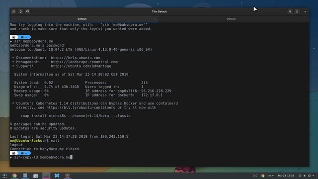 [Ubuntu Server] How to enable SSH Key logins, and disable password authentication смотреть онлайн