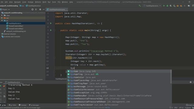 HashMap Iteration смотреть онлайн