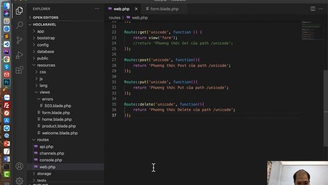 Khoá học Laravel Framework 8.x - Bài 4: Routes trong Laravel 8.x (Phần 1) смотреть онлайн