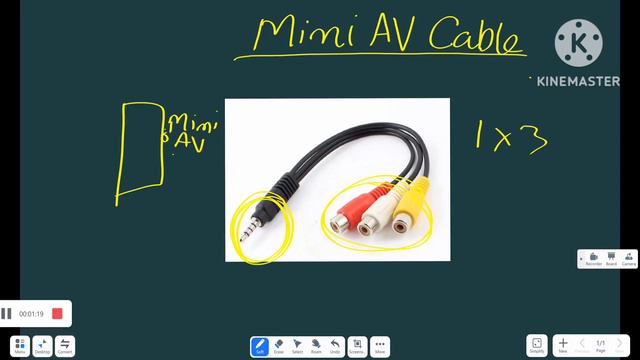 Mini AV input Cable. смотреть онлайн