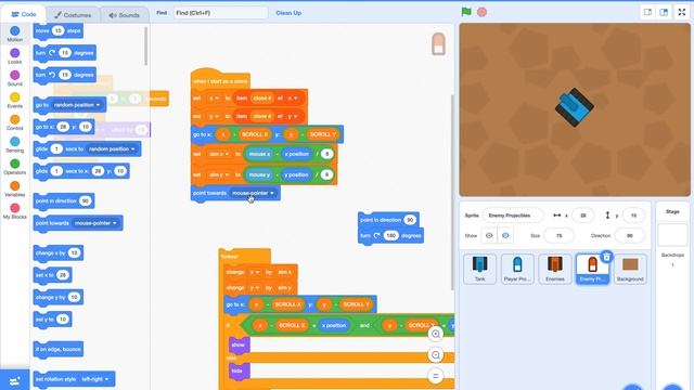Top Down Shooter Game: Part 3 || Scratch 3.0 Tutorial смотреть онлайн