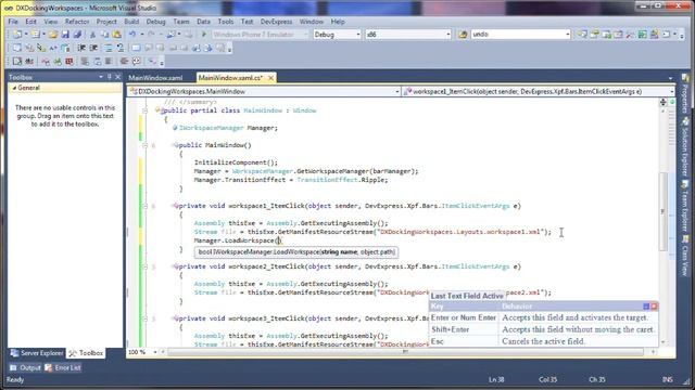 WPF Workspace Manager -- Getting Started смотреть онлайн