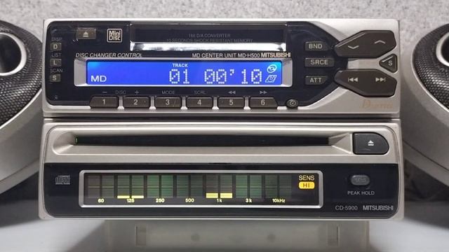 MITSUBISHI　MD-H500  &  CD-5900　ノスタルジック　カーオーディオ　old School Mitsubishi