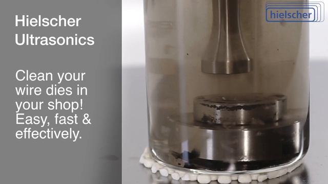 Cleaning of Wire Drawing Die - Hielscher Sonicator UP200Ht смотреть онлайн