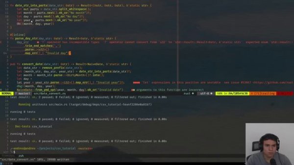 Rust for Data Engineering: Working with Csv files.