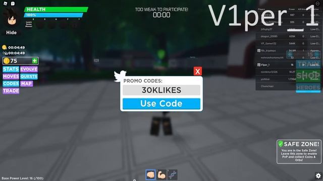 *All Working* Codes For Super Evolution | Roblox смотреть онлайн