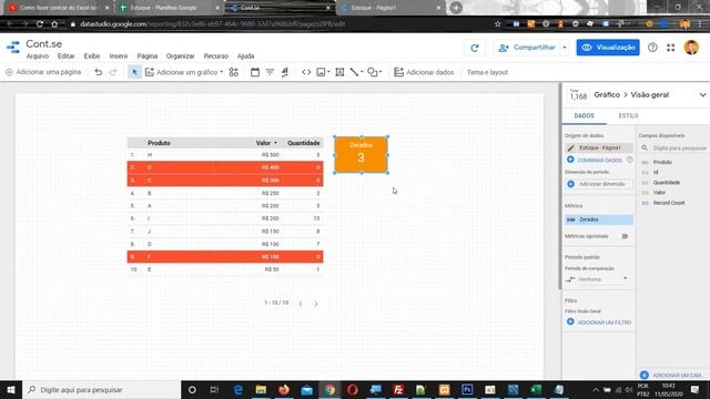 Como fazer cont.se do Excel no Google Looker Data Studio смотреть онлайн