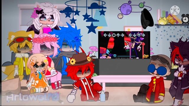 Sonic characters reacts to Triple Trouble - Gacha Club & Friday night funkin' смотреть онлайн