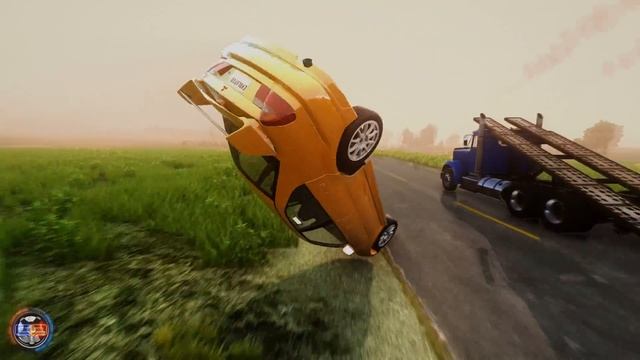 Satisfying Rollover Crashes #18 - BeamNG Drive CRAZY DRIVERS