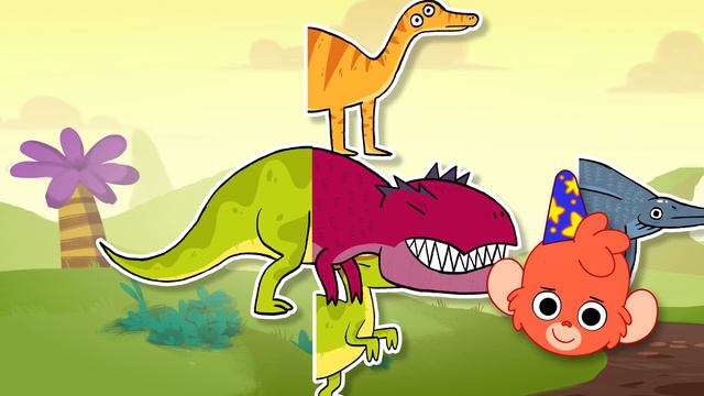 Club Baboo Dinosaurs Eating Cotton Candy At The Fair | LONG 1 HOUR VIDEO | Learn Dinosaur Names