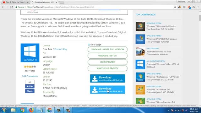 How To Download Windows 10 Pro & Home FREE [ORIGINAL Windows 10 ] смотреть онлайн