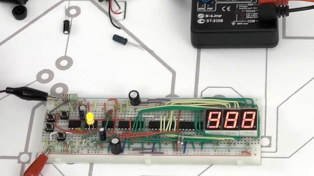 Таймер для определения реакции человека на базе Электронного конструктора СМАЙЛ смотреть онлайн