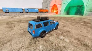 Странные порталы. Крушение машин и поездов. Симулятор аварий..mp4