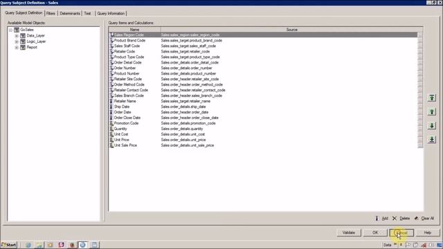 Cognos Framework Manager Filters and Calculation смотреть онлайн