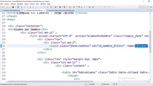 12 Cómo consultar con Servlet, JSP y JQuery (PRIMER EJEMPLO) смотреть онлайн