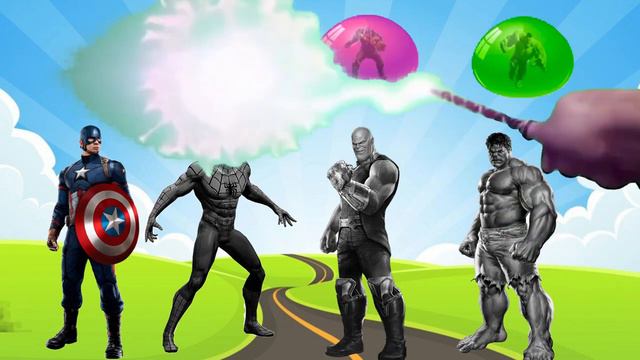 WRONG SUPERHEROES COLOR PUZZLE DANCING   WATCH THESE MISTAKES!