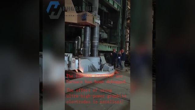 The 120-ton electric arc furnace is making steel! смотреть онлайн