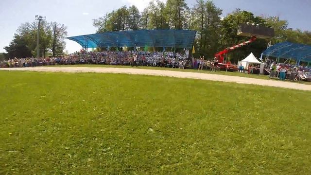 Trip to Vurnar. Chuvashia. Flight over stadium. Statement in honor of a Great Victory. смотреть онлайн