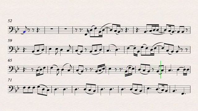 Perfect - Ed Sheeran - No Copyright Karaoke & Play Along For Cello, Bassoon, Trombone - Sheet Music