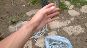 Как натянуть сетку "РАБИЦА" | ЗАБОР ИЗ СЕТКИ СВОИМИ РУКАМИ! (Часть 2)