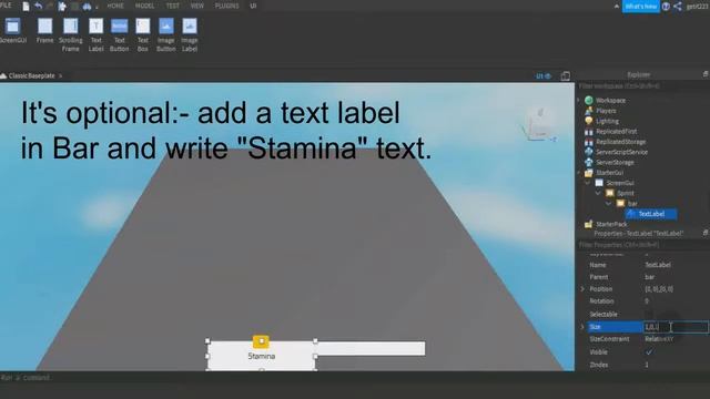How To make a sprint system with stamina in roblox studio.| Make a sprint system. смотреть онлайн