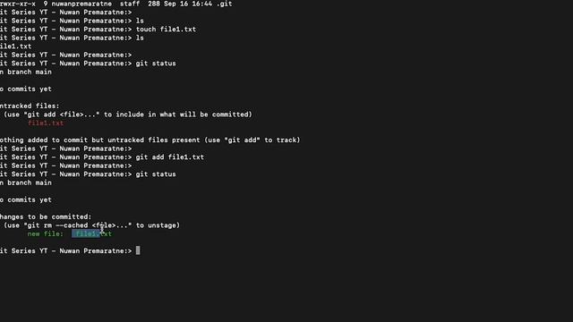 04 Track Files using Git (git add & git commit) смотреть онлайн
