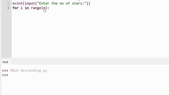 Python program to print the descending order stars смотреть онлайн