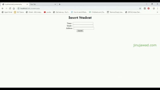 Insert data from PHP page to Mysql DB-PHP MySQL CRUD Application-Part 2 смотреть онлайн