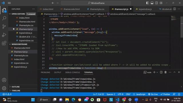 Part 6 Iframe and Parent window communication using postMessage смотреть онлайн