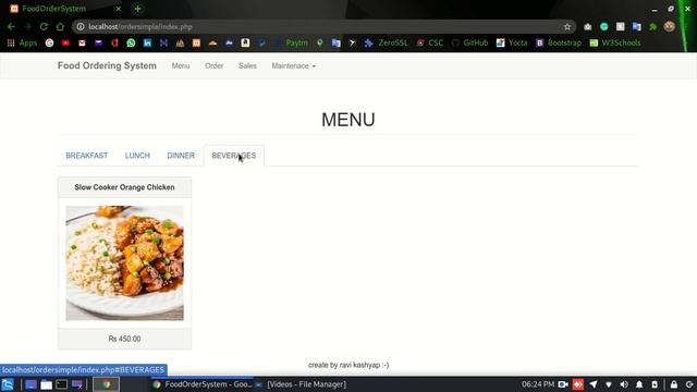 Online Food Ordering System All Source Code in PHP смотреть онлайн