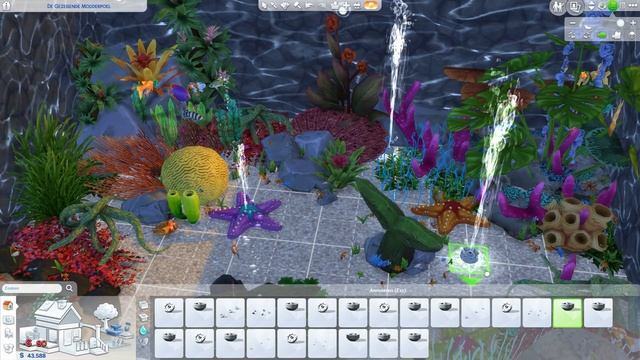 SIMS 4 TUTORIAL✨ | AQUARIUM | WITH FISH ??| BUILD TRICKS | NO CC смотреть онлайн