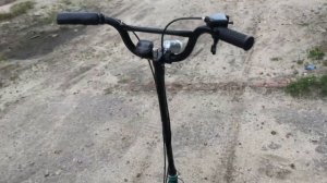 Дубль 2 Самокат с двигателем от бензо-тримера.