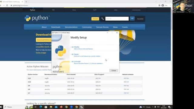 Урок №1. Установка Python 3.11 смотреть онлайн