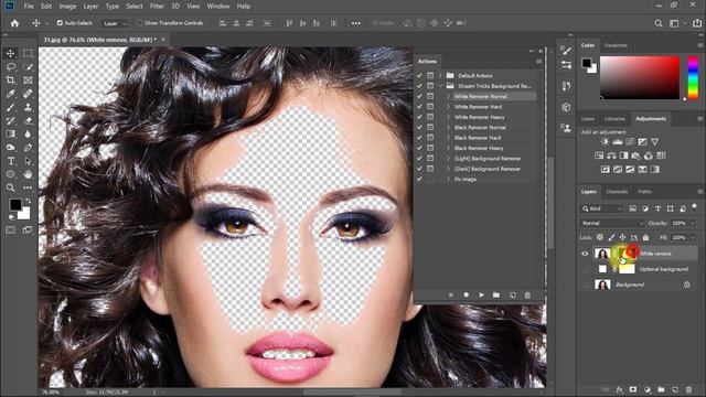 1 Click Automatic Background Remove Photoshop Actions смотреть онлайн
