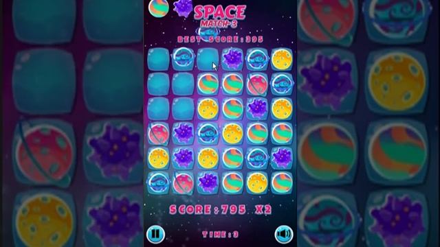 Space match-3 game best score 995 смотреть онлайн