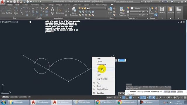 L07 Epicycloid Class Recording | Concept & 120° problem | Engineering Graphics with AutoCAD смотреть онлайн