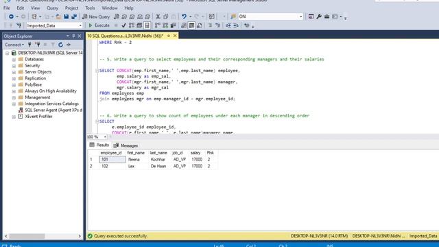 TOP 10 SQL Interview Questions for Beginners | SQL Server Tutorial смотреть онлайн