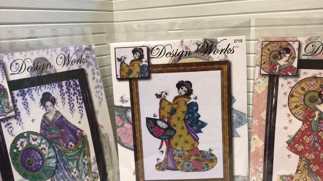 Наборы для вышивания Desing Works Red Geisha, Golden Geisha, Garden Geisha