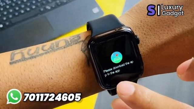 Hw7 Max Smartwatch Unboxing & Review | Full Edge to Edge Display | Best Apple Watch Clone ?? смотреть онлайн