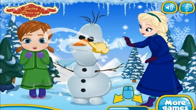 Baby Anna Frostbites ▬ Девочка Анна обморозилась, игра для детей смотреть онлайн
