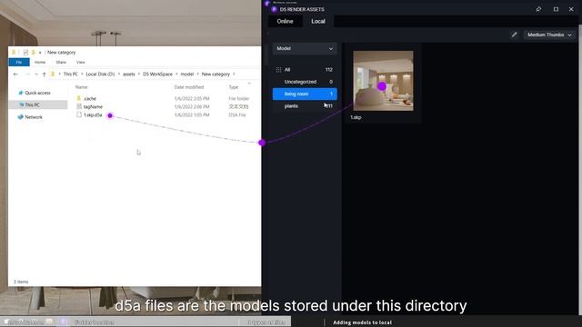 D5 Render | Adding models to local & Local asset library смотреть онлайн