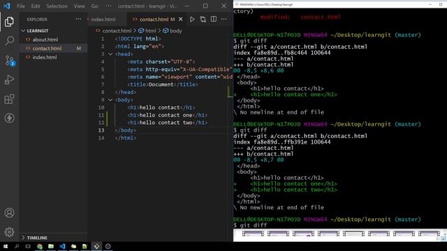 Git Diff | Git & Github Tutorial for Beginners(Hindi) Part 3 смотреть онлайн
