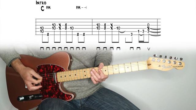 ZZ Top - Sharp Dressed Man - guitar lesson / tutorial / cover with tablature смотреть онлайн