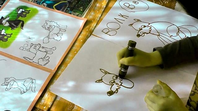 Учимся рисовать Волка смотреть онлайн