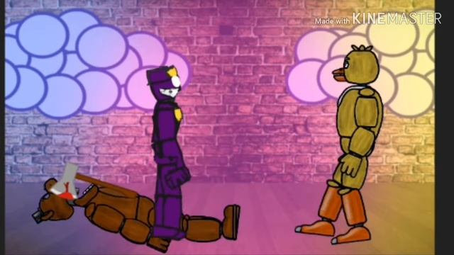 Фиолетовый человек ломает аниматроников в рисуем мультики 2 клип смотреть онлайн